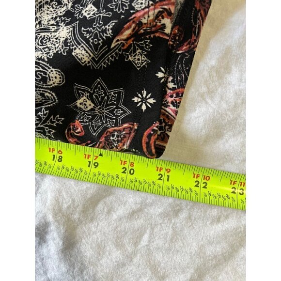 Maurices XL Black & Red Paisley Print Spaghetti Strap Jumpsuit romper - Picture 9 of 12